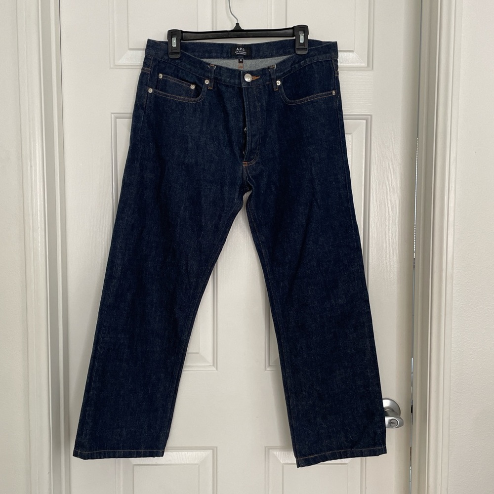 A.P.C. Dark wash denim jeans